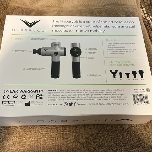 Hypervolt percussion massage device wonderful piece of equipment for massage - Picture 8 of 8